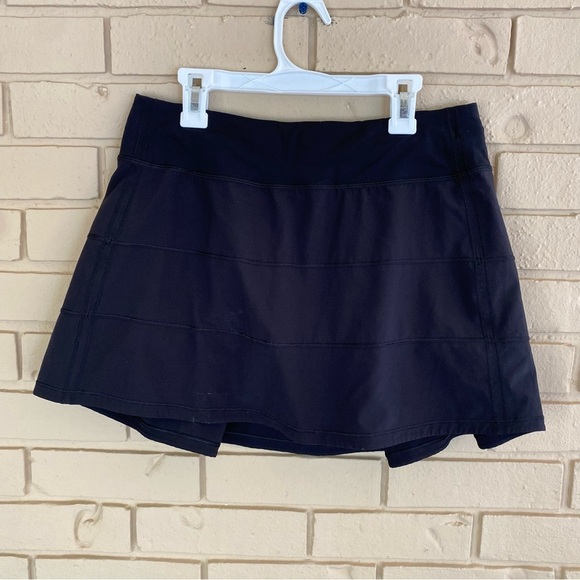 lululemon athletica Pants - Lululemon Black 15" Pace Rival Skirt 4-Way Stretch Skort Golf Tennis Sz 6 Tall